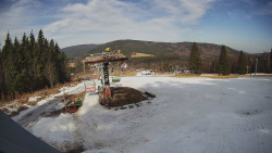 Horní část sjezdovky Skiareálu Ramzová