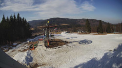 Horní část sjezdovky Skiareálu Ramzová