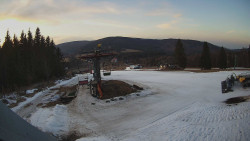 Horní část sjezdovky Skiareálu Ramzová