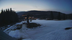 Horní část sjezdovky Skiareálu Ramzová