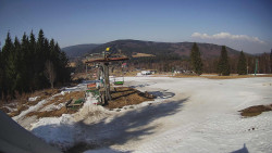 Horní část sjezdovky Skiareálu Ramzová