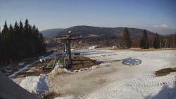 Horní část sjezdovky Skiareálu Ramzová