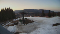 Horní část sjezdovky Skiareálu Ramzová