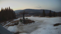 Horní část sjezdovky Skiareálu Ramzová