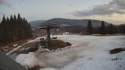 Horní část sjezdovky Skiareálu Ramzová