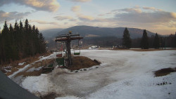 Horní část sjezdovky Skiareálu Ramzová