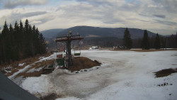 Horní část sjezdovky Skiareálu Ramzová