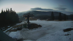 Horní část sjezdovky Skiareálu Ramzová