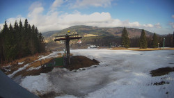 Horní část sjezdovky Skiareálu Ramzová