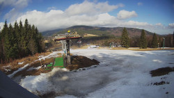 Horní část sjezdovky Skiareálu Ramzová