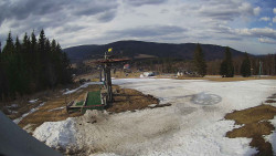 Horní část sjezdovky Skiareálu Ramzová