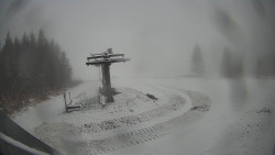 Horní část sjezdovky Skiareálu Ramzová