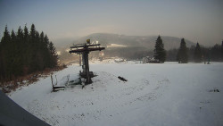 Horní část sjezdovky Skiareálu Ramzová