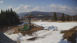 Horní část sjezdovky Skiareálu Ramzová