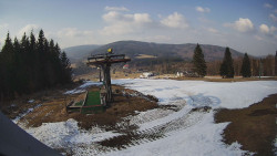 Horní část sjezdovky Skiareálu Ramzová