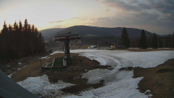 Horní část sjezdovky Skiareálu Ramzová