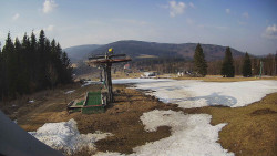 Horní část sjezdovky Skiareálu Ramzová