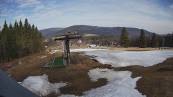 Horní část sjezdovky Skiareálu Ramzová