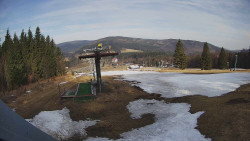 Horní část sjezdovky Skiareálu Ramzová