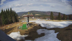 Horní část sjezdovky Skiareálu Ramzová