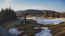 Horní část sjezdovky Skiareálu Ramzová