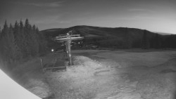 Horní část sjezdovky Skiareálu Ramzová