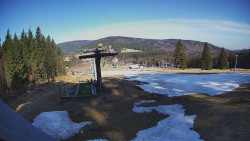 Horní část sjezdovky Skiareálu Ramzová