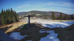 Horní část sjezdovky Skiareálu Ramzová