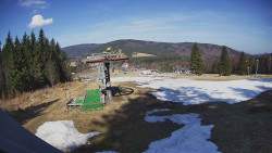 Horní část sjezdovky Skiareálu Ramzová