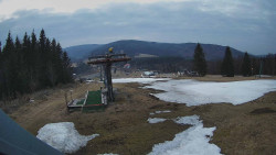 Horní část sjezdovky Skiareálu Ramzová