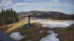 Horní část sjezdovky Skiareálu Ramzová