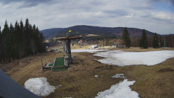 Horní část sjezdovky Skiareálu Ramzová