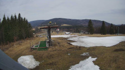 Horní část sjezdovky Skiareálu Ramzová