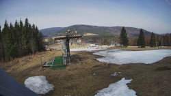 Horní část sjezdovky Skiareálu Ramzová