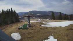 Horní část sjezdovky Skiareálu Ramzová