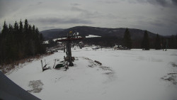 Horní část sjezdovky Skiareálu Ramzová