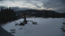 Horní část sjezdovky Skiareálu Ramzová