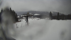 Horní část sjezdovky Skiareálu Ramzová