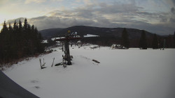 Horní část sjezdovky Skiareálu Ramzová