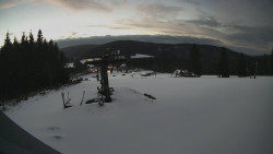 Horní část sjezdovky Skiareálu Ramzová