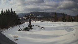 Horní část sjezdovky Skiareálu Ramzová