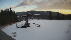 Horní část sjezdovky Skiareálu Ramzová