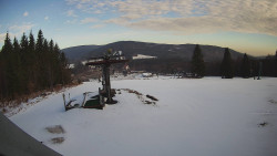 Horní část sjezdovky Skiareálu Ramzová