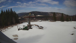 Horní část sjezdovky Skiareálu Ramzová