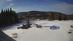 Horní část sjezdovky Skiareálu Ramzová