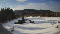 Horní část sjezdovky Skiareálu Ramzová