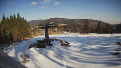 Horní část sjezdovky Skiareálu Ramzová