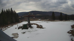 Horní část sjezdovky Skiareálu Ramzová