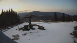 Horní část sjezdovky Skiareálu Ramzová