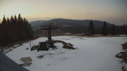 Horní část sjezdovky Skiareálu Ramzová